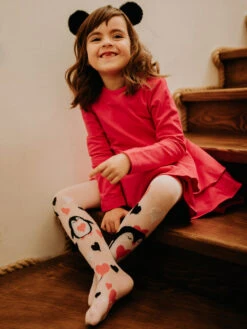 Lustige Strumpfhosen Für Kinder Liebespinguine -Dedoles Love Penguins 2