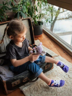 Lustige Knöchelsocken Für Kinder Zauberhase -Dedoles Magic Bunny 5