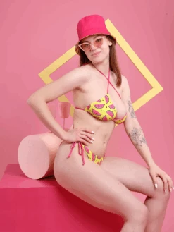 Lustiges Bikiniunterteil Saftige Wassermelone -Dedoles Melon 03