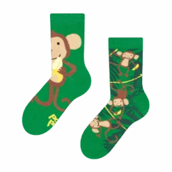Lustige Kindersocken Affen