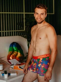 Lustige Boxershorts Für Männer Bunte Liebe -Dedoles Multicolor Love 3