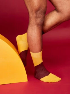 Senfgelbe Socken Zickzack -Dedoles Mustard Yellow Regular Socks ZigZag 5