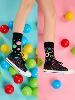 Lustige Canvas-Schuhe Neonpunkte 13 Lustige Canvas-Schuhe Neonpunkte -Dedoles Neon Dots 2