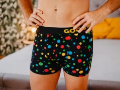 Lustige Boxershorts Für Männer Neonpunkte -Dedoles Neon Dots 3
