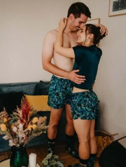 Lustige Damenshorts Nacht-Panther -Dedoles Night Panther 15