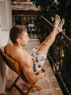 Körperfarbene Bambus-Knöchelsocken -Dedoles Old School Tattoo 4 1