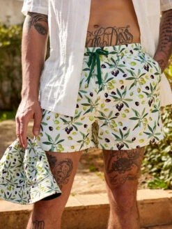Lustige Badeshorts Für Männer Oliven -Dedoles Olives 3