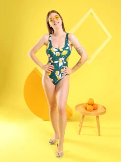 Lustiger Einteiliger Damenbadeanzug Orangen -Dedoles Oranges 2 1