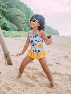 Lustiger Badeanzug Für Mädchen Orangen -Dedoles Oranges 3 6