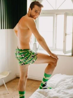 Lustige Shorts Für Männer Panda Und Streifen 15 Lustige Shorts Für Männer Panda Und Streifen -Dedoles Panda Stripes 10