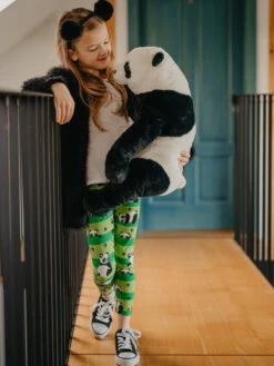 Lustige Leggings Aus Biobaumwolle Für Mädchen Panda Und Streifen 15 Lustige Leggings Aus Biobaumwolle Für Mädchen Panda Und Streifen -Dedoles Panda Stripes 5 1