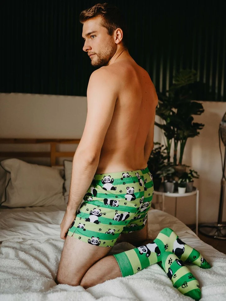Lustige Shorts Für Männer Panda Und Streifen 8 Lustige Shorts Für Männer Panda Und Streifen – Bild 6