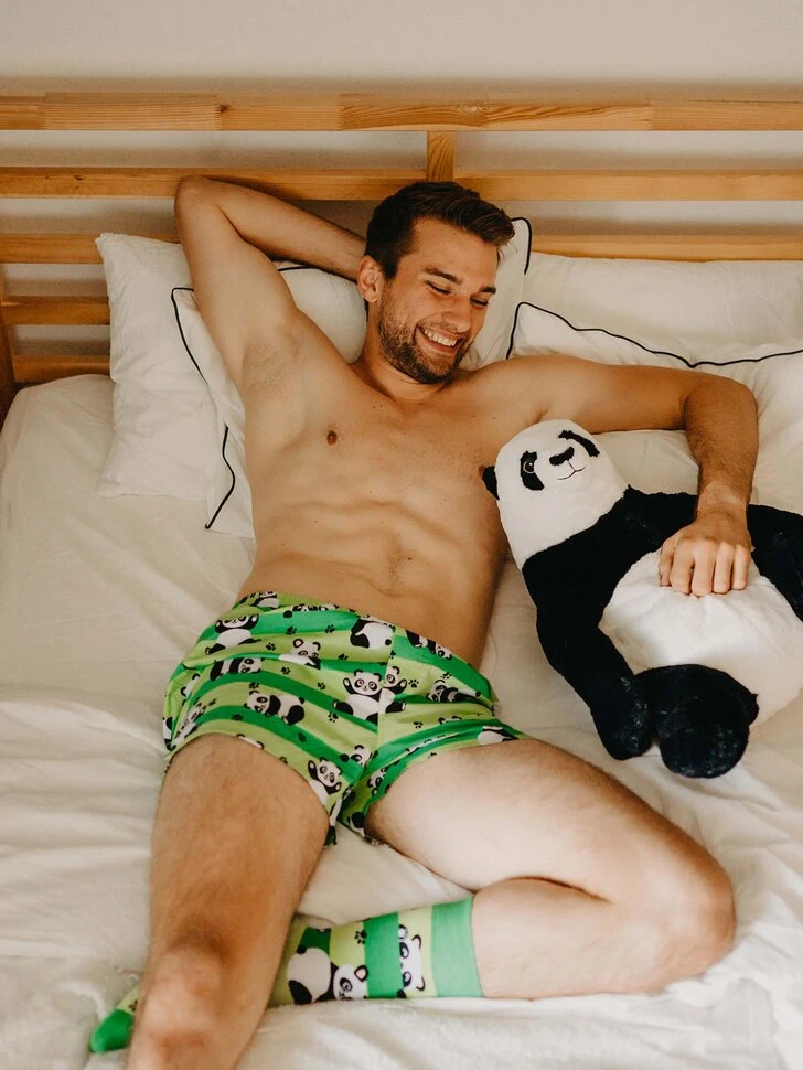 Lustige Shorts Für Männer Panda Und Streifen 7 Lustige Shorts Für Männer Panda Und Streifen – Bild 5