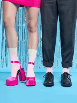 Pastellrosa Jacquard-Socken -Dedoles Pastel Pink 9