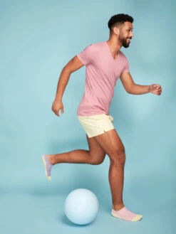 Pastellgelbe Shorts Für Männer -Dedoles Pastel Yellow Men s Boxer Shorts 4