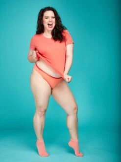 Dedoles -Dedoles Peach Orange Bamboo Ankle Socks 2