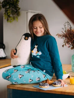 Lustige Pyjamas Für Kinder Pinguin Auf Eis -Dedoles Penguin on Ice 2