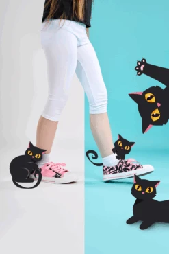 Lustige Canvas-Schuhe Für Kinder Rosa Katzen -Dedoles Pink Cats 1