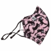 Lustige Antibakterielle Gesichtsmaske Rosa Katzen - Größe „Groß“ -Dedoles Pink Cats Mask side big 1920x1440px