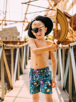 Lustige Badeshorts Für Jungen Piratenleben -Dedoles Pirate Life 1