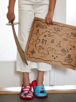 Lustige Hausschuhe Für Kinder Pirat -Dedoles Pirate 2