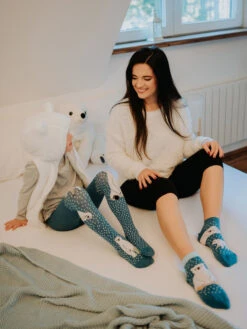 Lustige Strumpfhosen Für Kinder Eisbären -Dedoles Polar Bears 3 1