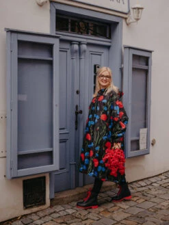 Lustiger Regenmantel Mohn- Und Kornblumen 17 Lustiger Regenmantel Mohn- Und Kornblumen -Dedoles Poppies Cornflowers 2