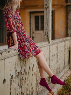 Lila Bambus-Knöchelsocken 13 Lila Bambus-Knöchelsocken -Dedoles Purple Bamboo Ankle Socks 4