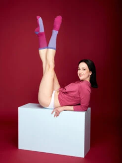 Violette Und Blaue Sportsocken -Dedoles Purple Blue Sports Socks 2