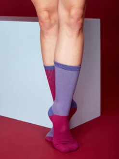 Violette Und Blaue Sportsocken -Dedoles Purple Blue Sports Socks 3