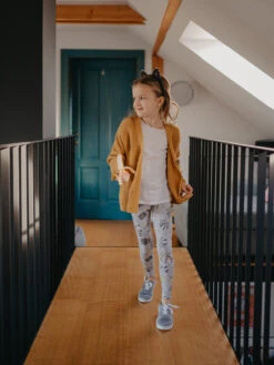 Lustige Leggings Aus Biobaumwolle Für Mädchen Waschbär -Dedoles Racoon 7