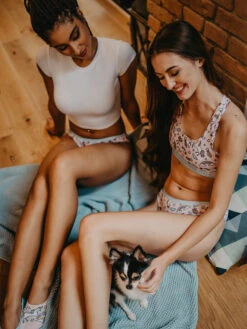 Lustige Damenbralette Regenbogen-Einhorn -Dedoles Rainbow Unicorn 1 1