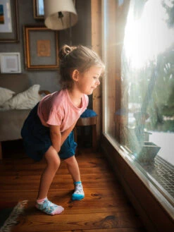 Lustige Knöchelsocken Für Kinder Regenbogen-Einhorn -Dedoles Rainbow Unicorn 3 1