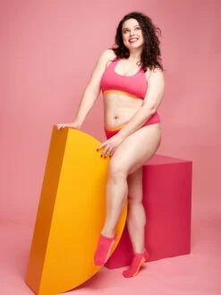 Himbeerrosa Sneakersocken Süßigkeiten 13 Himbeerrosa Sneakersocken Süßigkeiten -Dedoles Raspberry Pink Sneaker Socks Candy 2