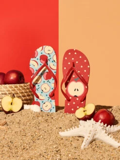 Lustige Flip-Flops Roter Apfel -Dedoles Red Apple 2
