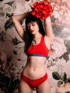 Rote Brasilianische Damenschlüpfer -Dedoles Red 1