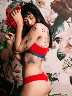 Rote Brasilianische Damenschlüpfer -Dedoles Red 6