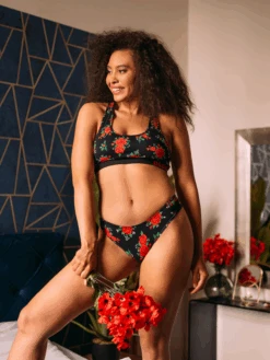 Lustige Damenbralette Rosen -Dedoles Roses 11