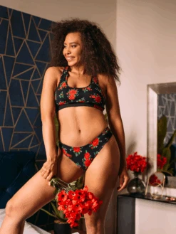 Lustige Brasilianische Damenschlüpfer Rosen 15 Lustige Brasilianische Damenschlüpfer Rosen -Dedoles Roses 5