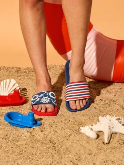 Lustige Pantoletten Marinestreifen -Dedoles Sailor Stripes 3