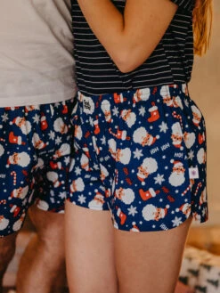 Lustige Damenshorts Weihnachtsmann -Dedoles Santa Claus 19