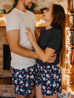 Lustige Damenshorts Weihnachtsmann -Dedoles Santa Claus 20