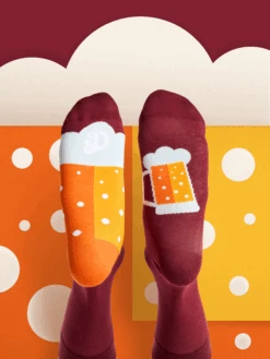 Lustige Socken Geheimnisvolles Bier -Dedoles Secret Beer 1