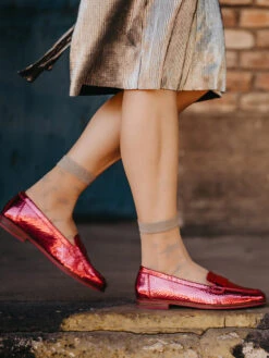 Lustige Nylonsocken Silbersterne -Dedoles Silver Stars 4