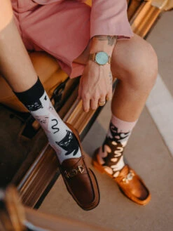 Lustige Socken Aus Recycelter Baumwolle Schläfrige Kätzchen -Dedoles Sleepy Kitties 5