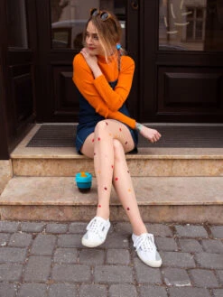 Lustige Nylonstrumpfhosen Kleine Punkte -Dedoles Small Dots 5