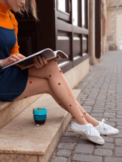 Lustige Nylonstrumpfhosen Kleine Punkte -Dedoles Small Dots 6