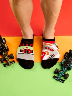 Lustige Sneakersocken Formel-Rennen -Dedoles Sneaker Socks Formula Racing 1
