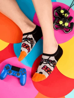 Lustige Sneakersocken Spieler -Dedoles Sneaker Socks Gamer 2