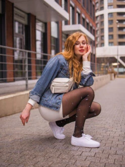 Lustige Nylonstrumpfhosen Glitzernde Punkte -Dedoles Sparkling Dots 10